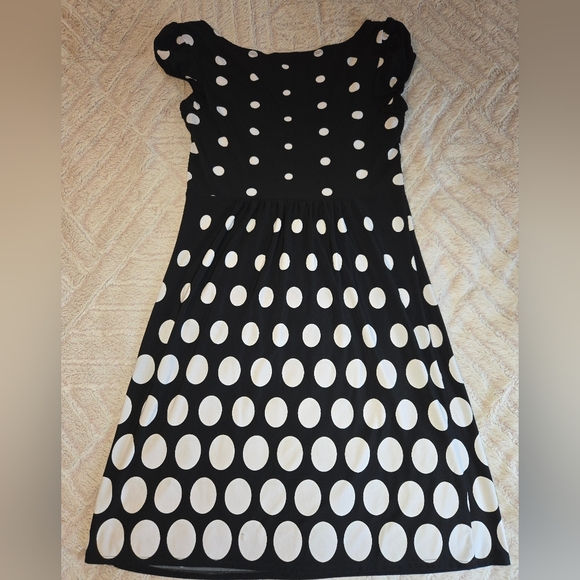 Black and white polka dot dress by AB Studio. - Picture 2 of 6